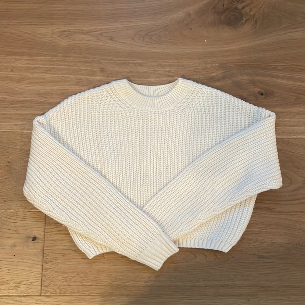 crop knitted sweater